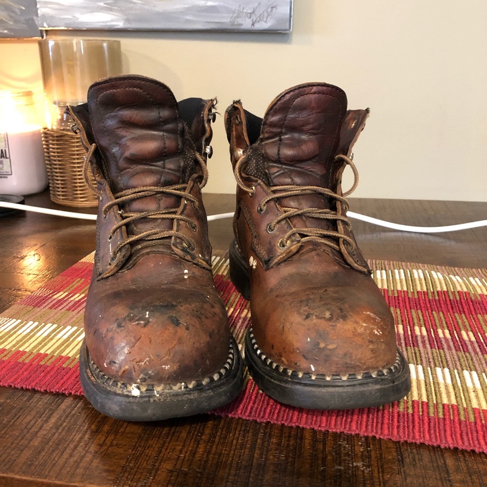 Red Wing Steel Toe Boots Size 9